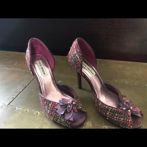 Steve Madden- textured tweed heels